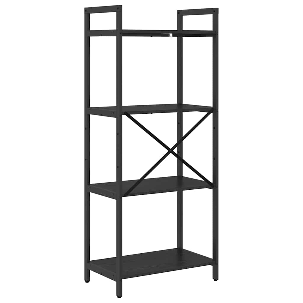 Polica Crni hrast 56 x 34 x 133,5 cm Konstruirano drvo