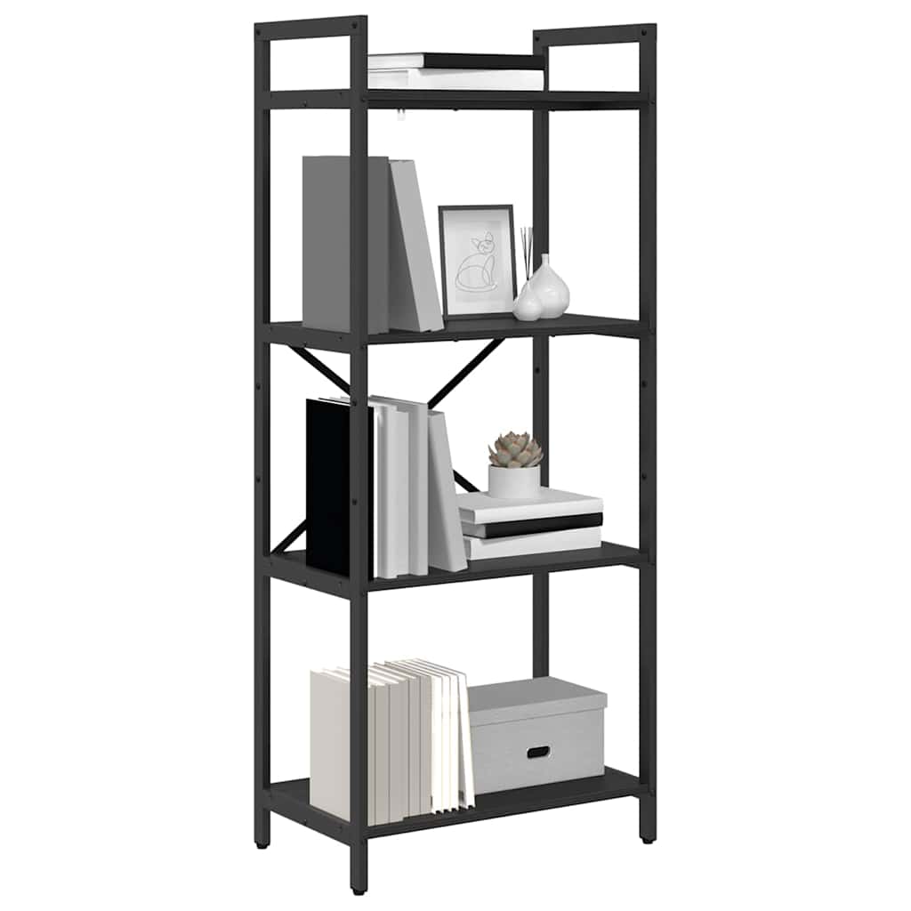 Polica Crni hrast 56 x 34 x 133,5 cm Konstruirano drvo