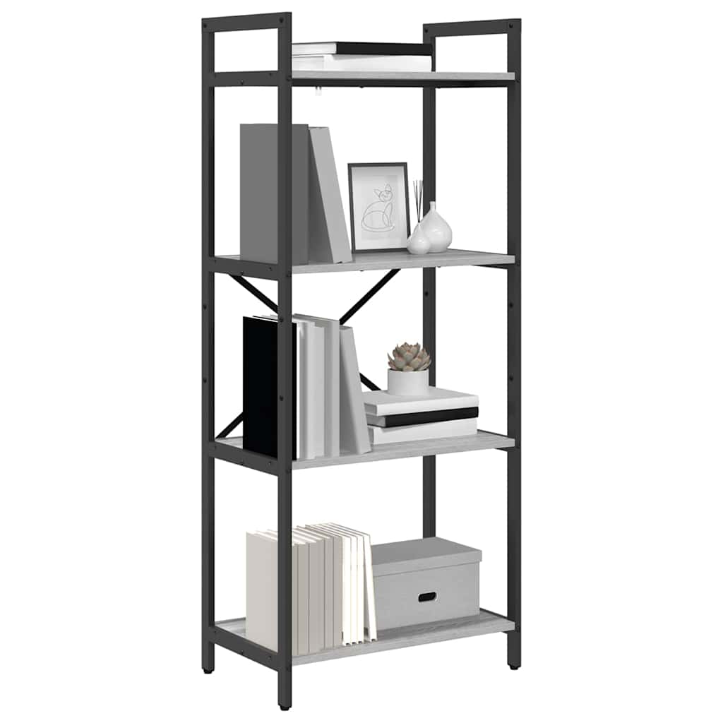Polica Siva Sonoma 56 x 34 x 133,5 cm Konstruirano drvo