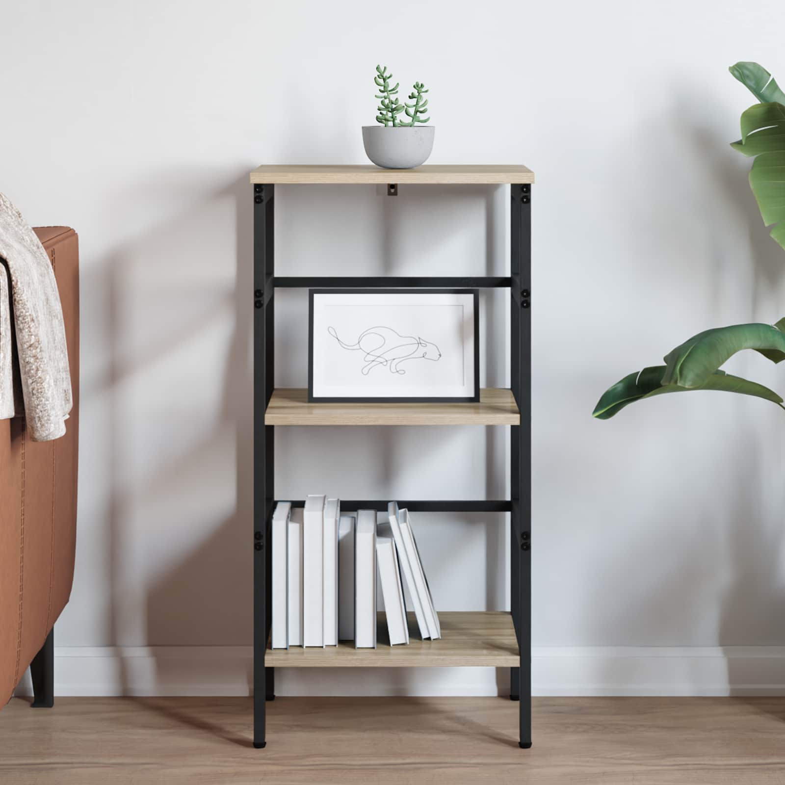 Polica Sonoma hrast 40 x 29,5 x 81 cm Konstruirano drvo
