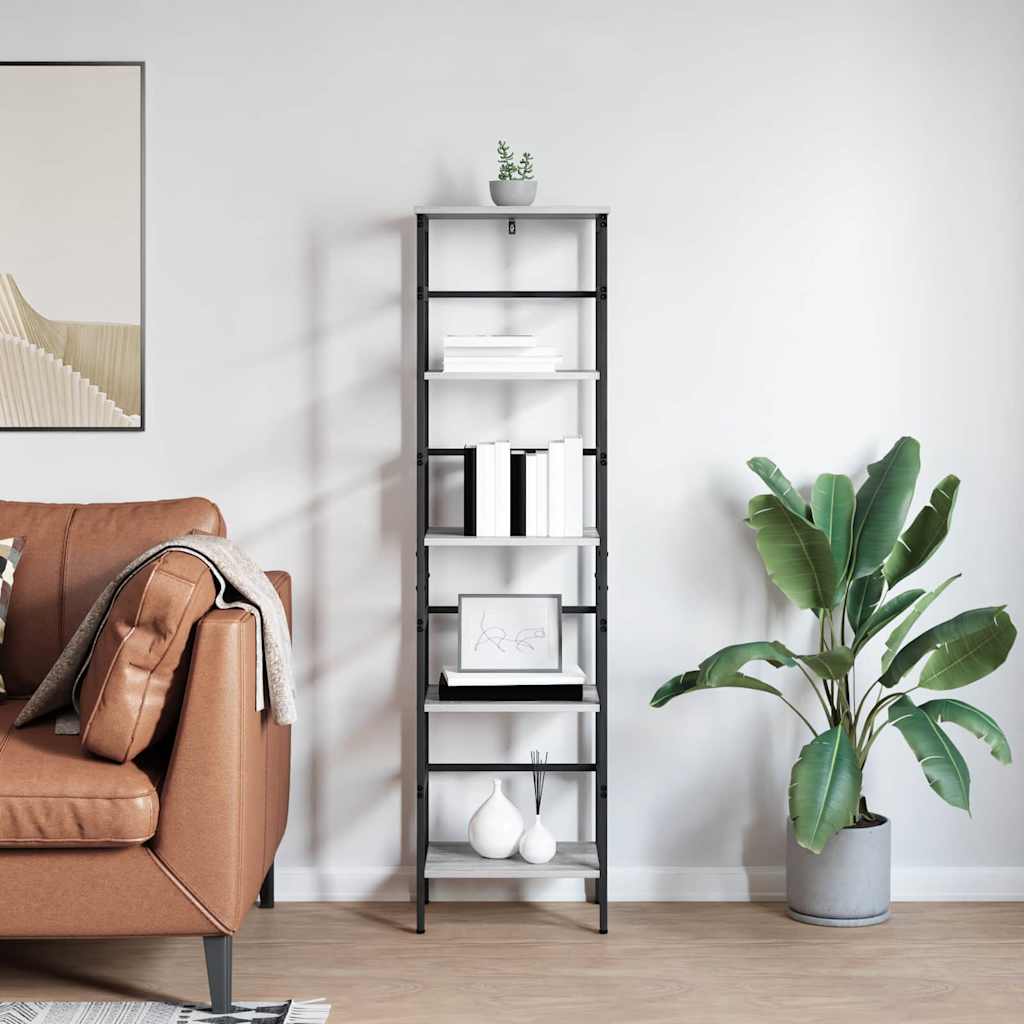Polica Siva Sonoma 40 x 29,5 x 149 cm Konstruirano drvo