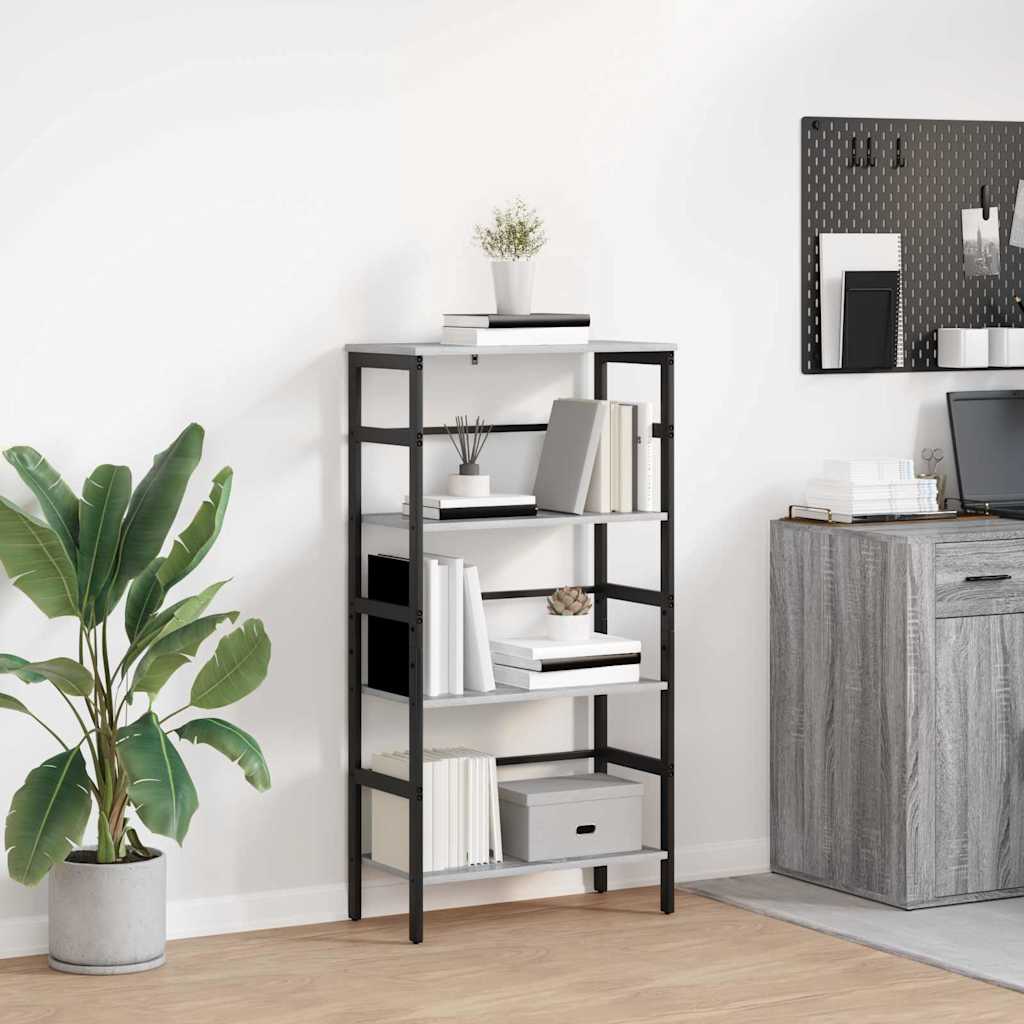 Polica Siva Sonoma 60 x 29,5 x 115 cm Konstruirano drvo
