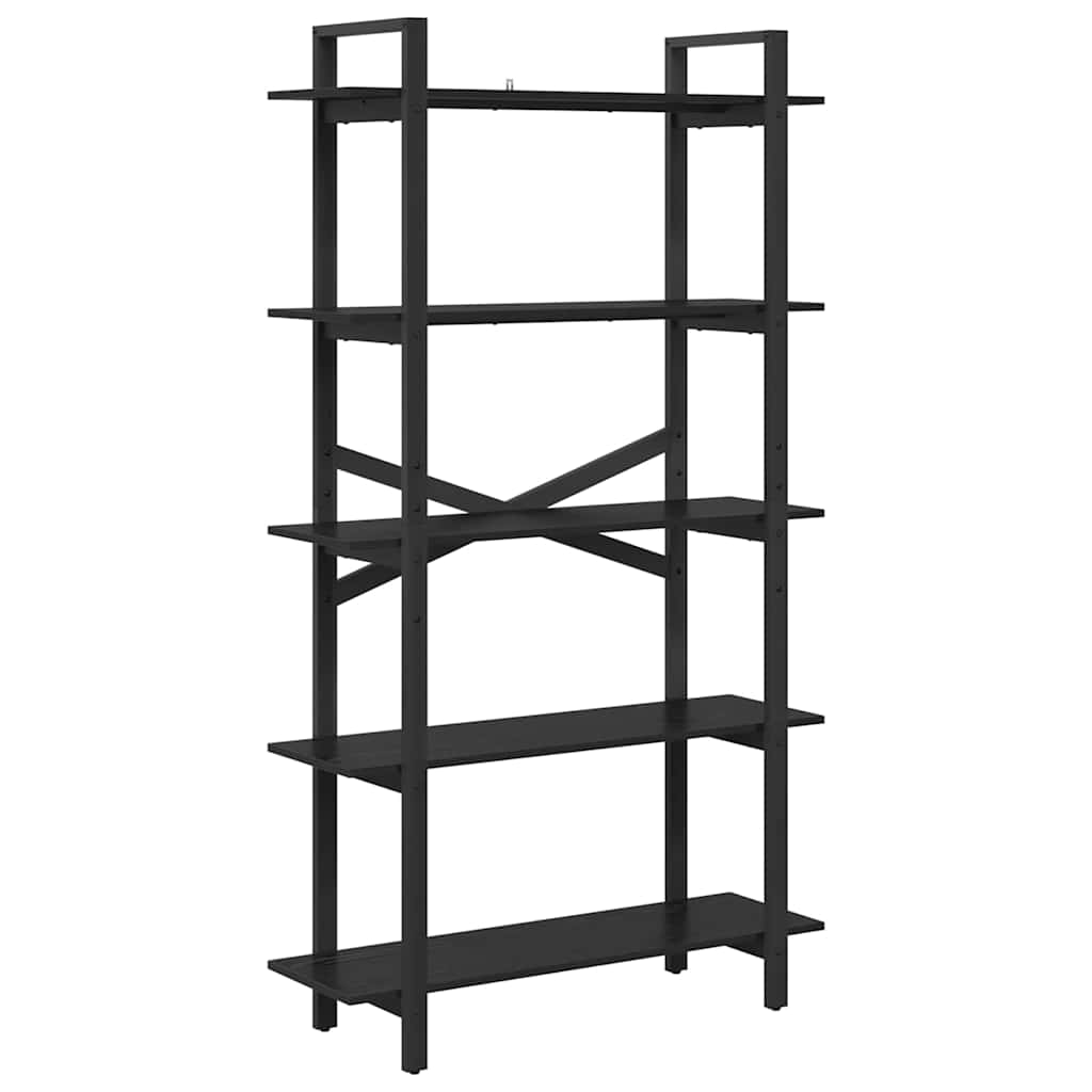 Polica Crni hrast 100 x 33,5 x 178 cm Konstruirano drvo