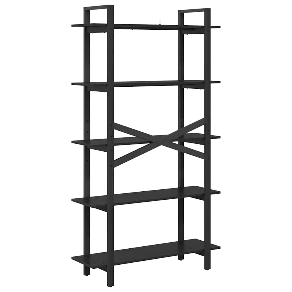 Polica Crni hrast 100 x 33,5 x 178 cm Konstruirano drvo
