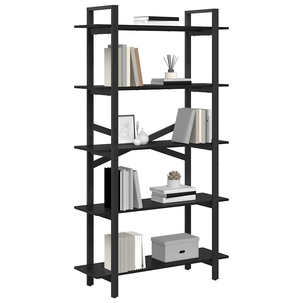 Polica Crni hrast 100 x 33,5 x 178 cm Konstruirano drvo