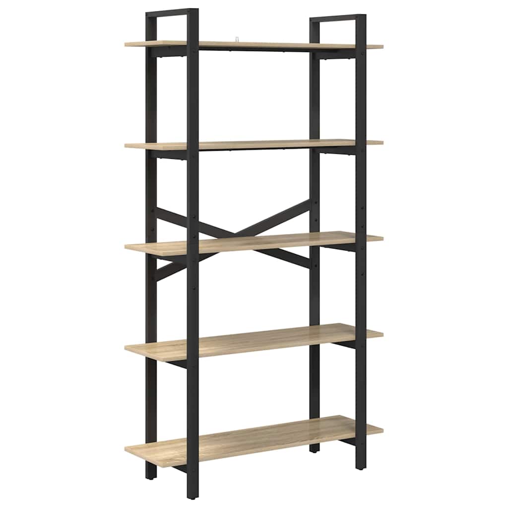 Polica Sonoma hrast 100 x 33,5 x 178 cm Konstruirano drvo