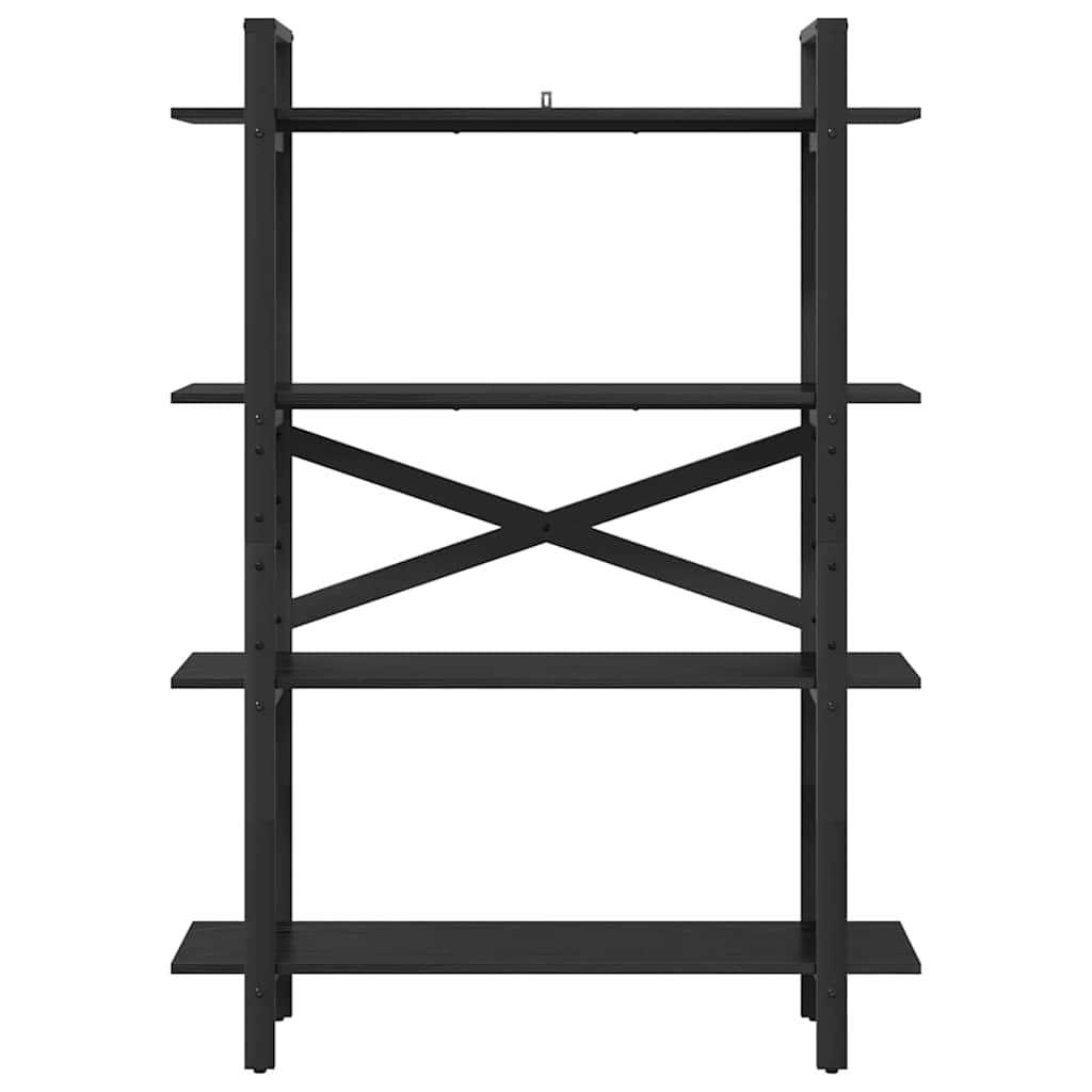 Polica Crni hrast 100 x 33,5 x 140 cm Konstruirano drvo