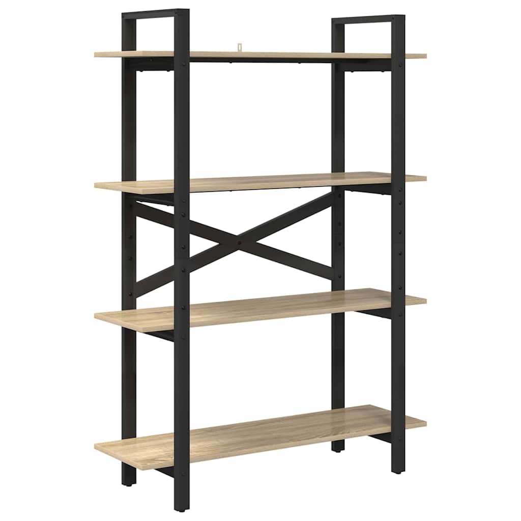 Polica Sonoma hrast 100 x 33,5 x 140 cm Konstruirano drvo