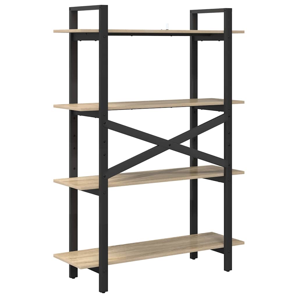 Polica Sonoma hrast 100 x 33,5 x 140 cm Konstruirano drvo