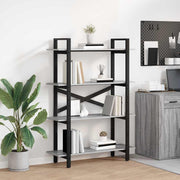 Polica Siva Sonoma 100 x 33,5 x 140 cm Konstruirano drvo