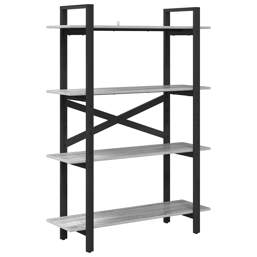 Polica Siva Sonoma 100 x 33,5 x 140 cm Konstruirano drvo