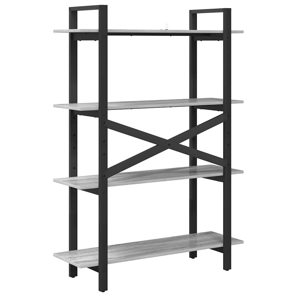 Polica Siva Sonoma 100 x 33,5 x 140 cm Konstruirano drvo