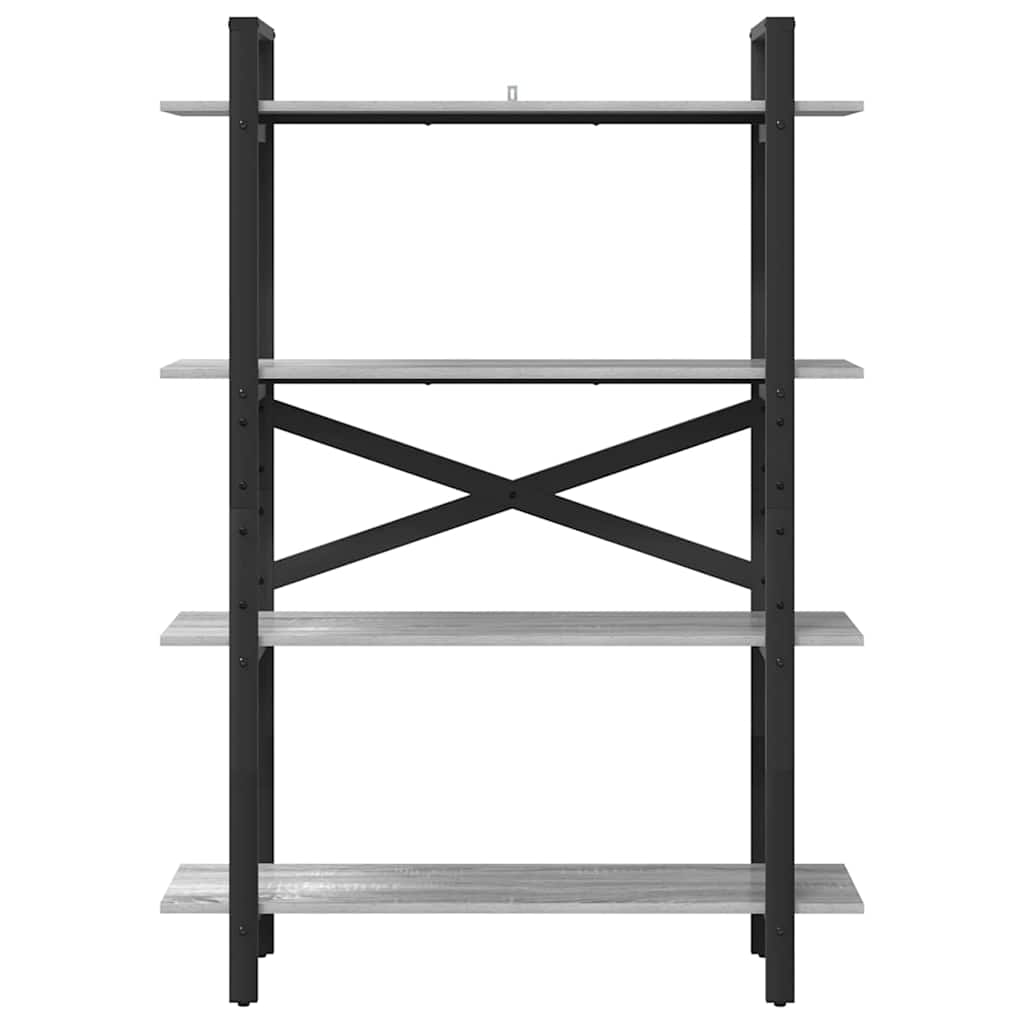 Polica Siva Sonoma 100 x 33,5 x 140 cm Konstruirano drvo