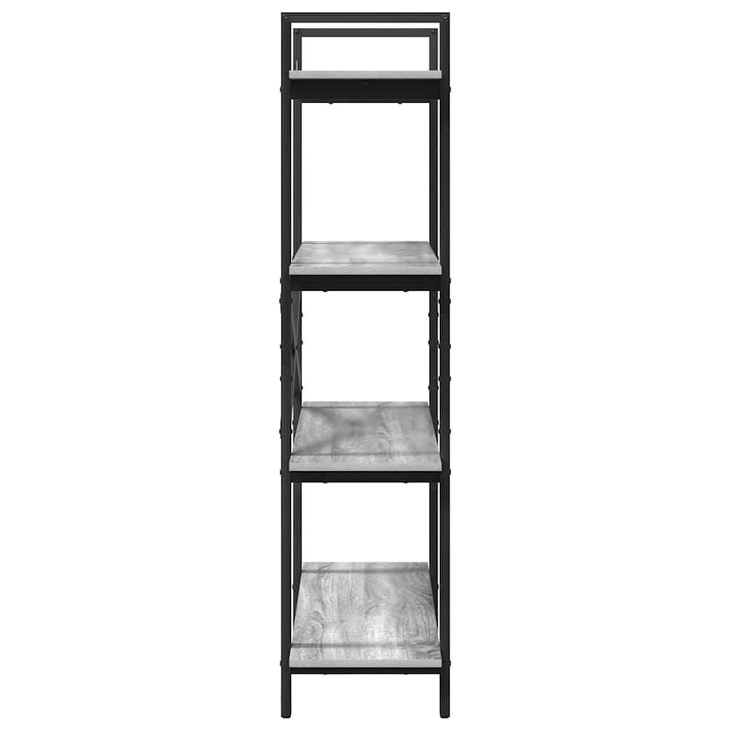 Polica Siva Sonoma 100 x 33,5 x 140 cm Konstruirano drvo