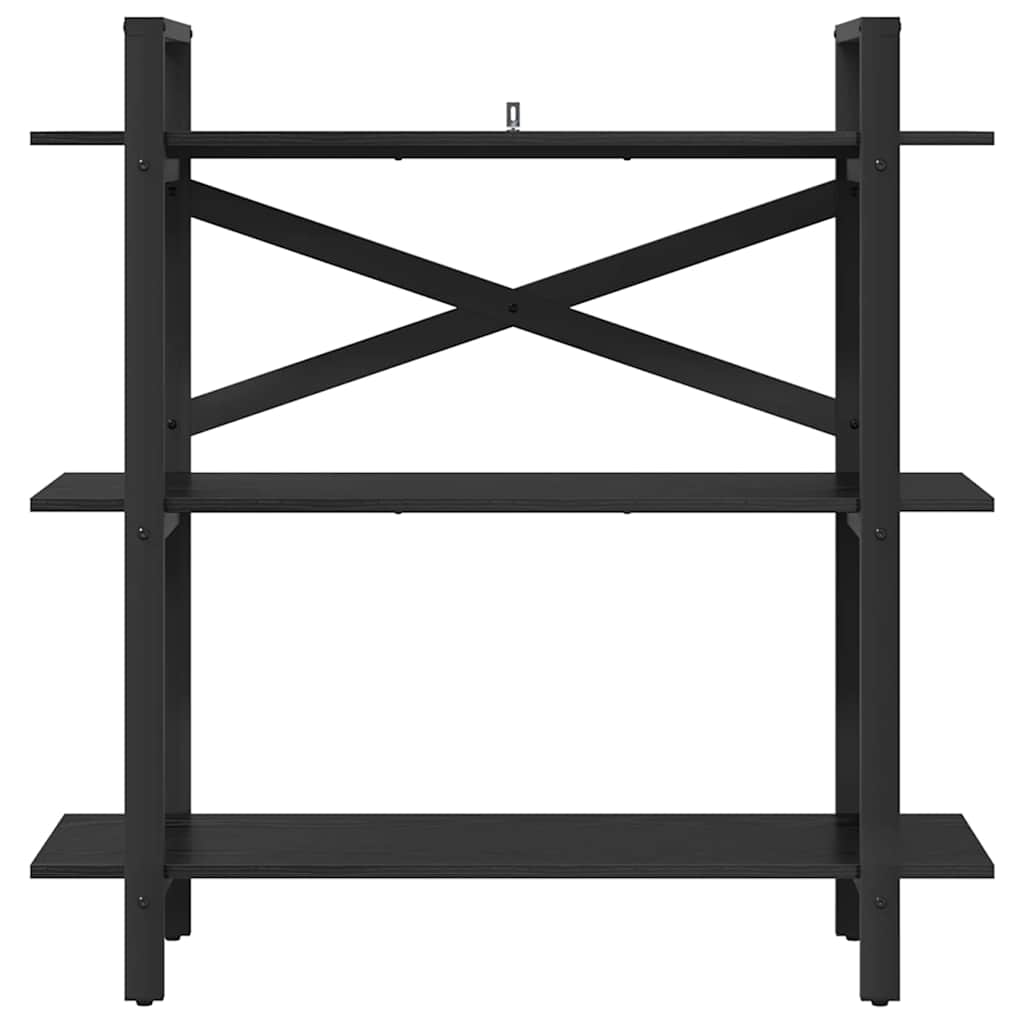Polica Crni hrast 100 x 33,5 x 102 cm Konstruirano drvo