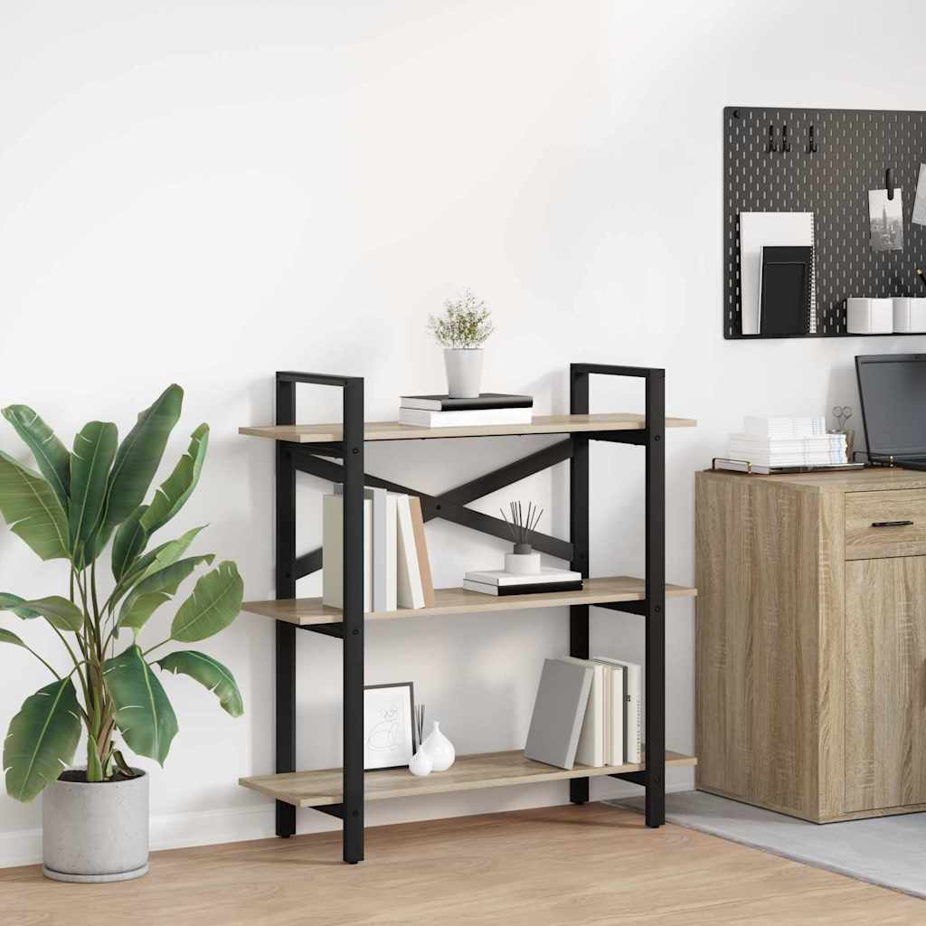 Polica Sonoma hrast 100 x 33,5 x 102 cm Konstruirano drvo