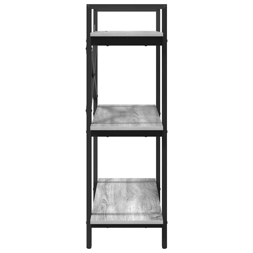 Polica Siva Sonoma 100 x 33,5 x 102 cm Konstruirano drvo