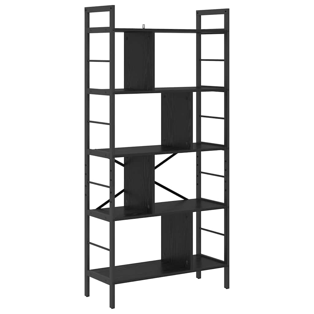 Polica Crni hrast 75 x 30 x 156 cm Konstruirano drvo