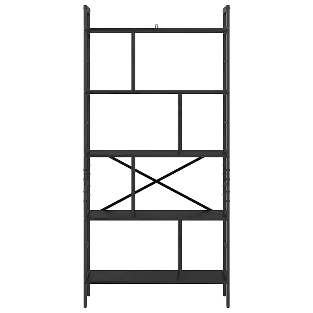 Polica Crni hrast 75 x 30 x 156 cm Konstruirano drvo