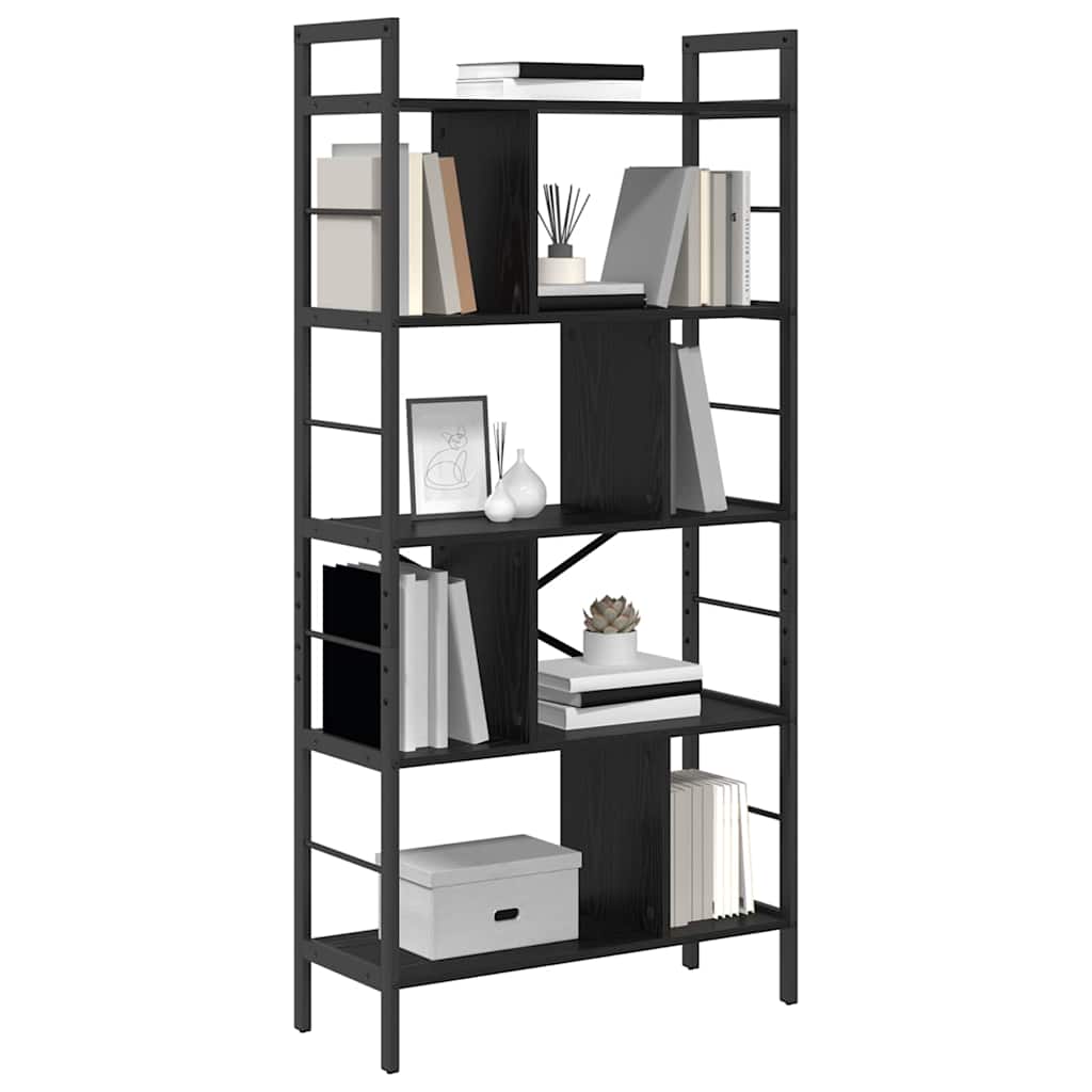 Polica Crni hrast 75 x 30 x 156 cm Konstruirano drvo