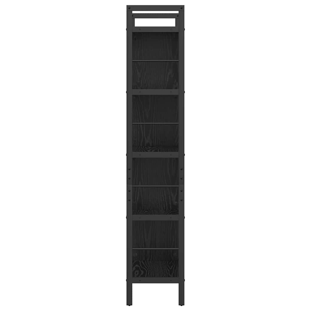 Polica Crni hrast 75 x 30 x 156 cm Konstruirano drvo