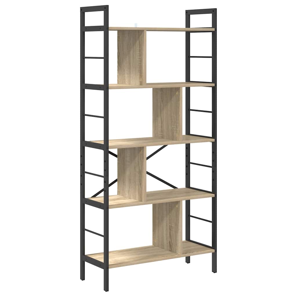 Polica Sonoma hrast 75 x 30 x 156 cm Konstruirano drvo