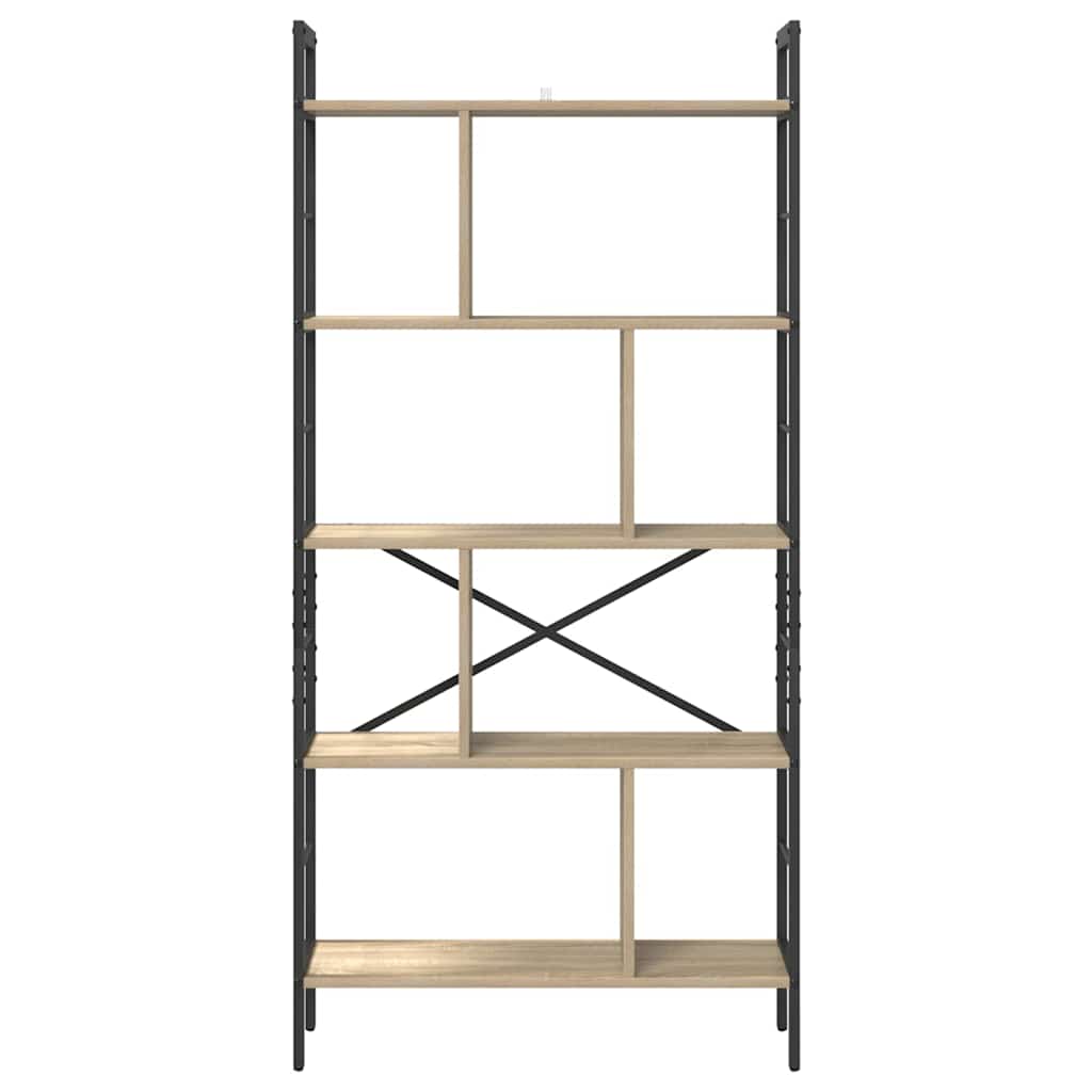 Polica Sonoma hrast 75 x 30 x 156 cm Konstruirano drvo