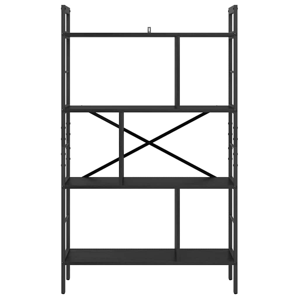 Polica Crni hrast 75 x 30 x 123,5 cm Konstruirano drvo