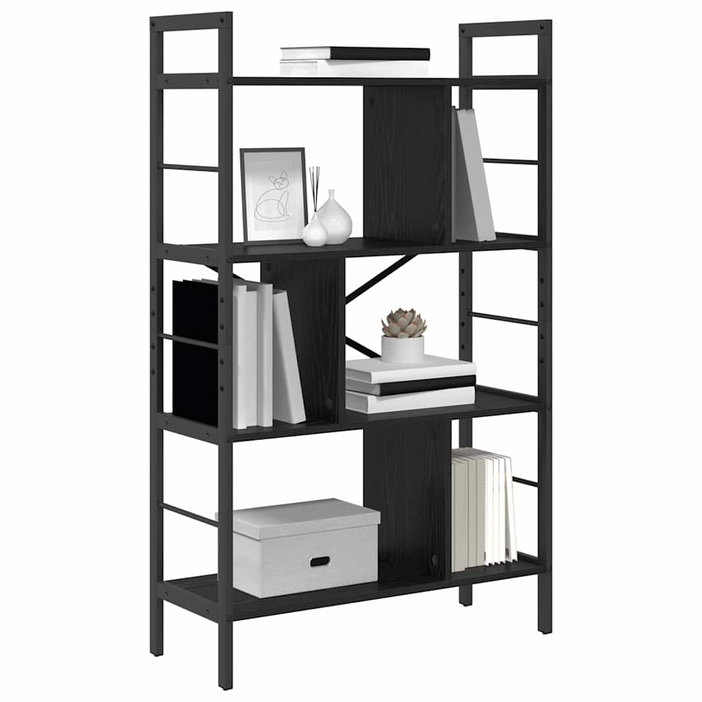 Polica Crni hrast 75 x 30 x 123,5 cm Konstruirano drvo