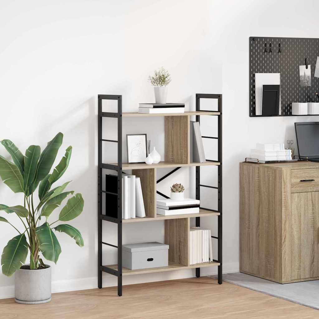 Polica Sonoma hrast 75 x 30 x 123,5 cm Konstruirano drvo