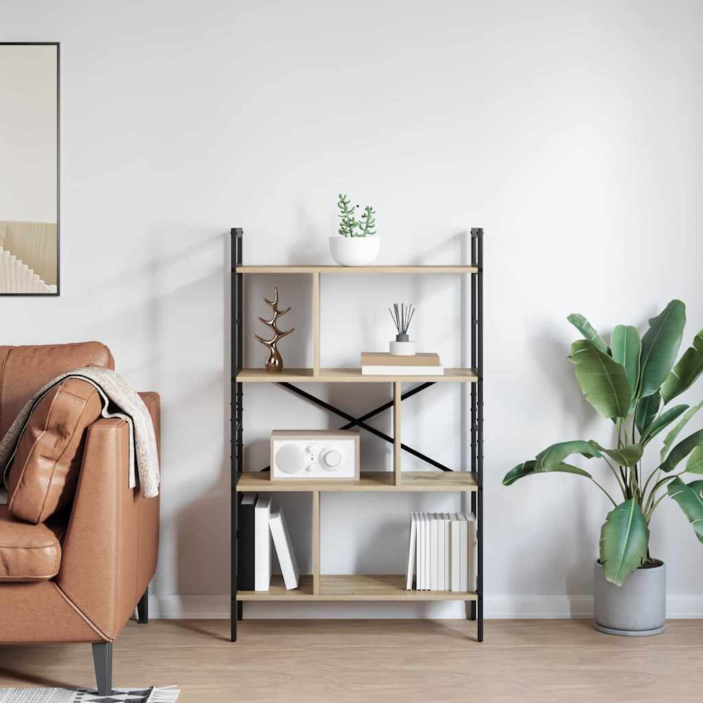 Polica Sonoma hrast 75 x 30 x 123,5 cm Konstruirano drvo