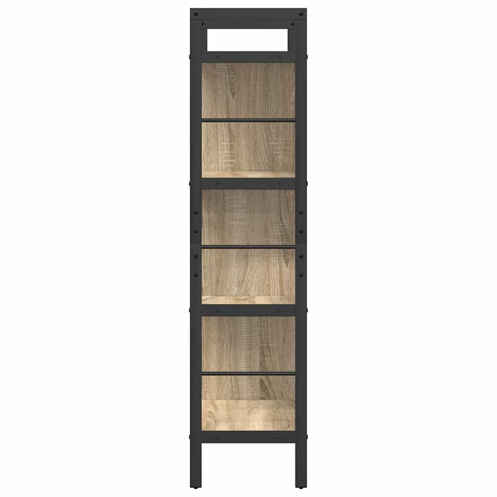 Polica Sonoma hrast 75 x 30 x 123,5 cm Konstruirano drvo