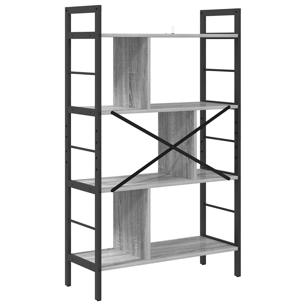 Polica Siva Sonoma 75 x 30 x 123,5 cm Konstruirano drvo