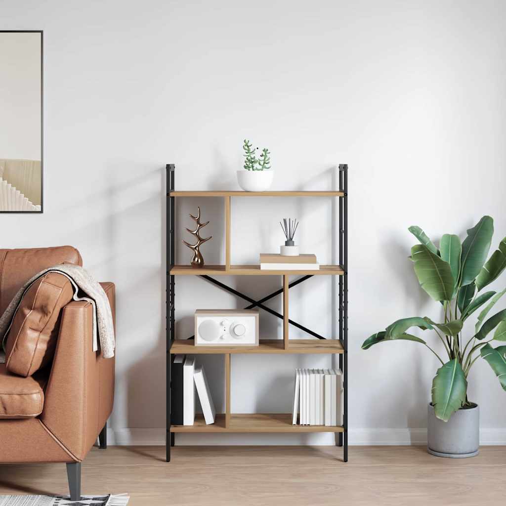 Polica Umjetnički hrast 75 x 30 x 123,5 cm Konstruirano drvo