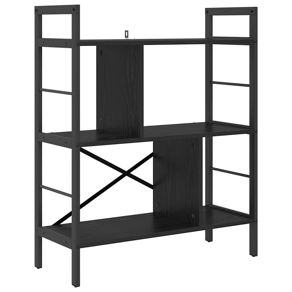 Polica Crni hrast 75 x 30 x 91 cm Konstruirano drvo
