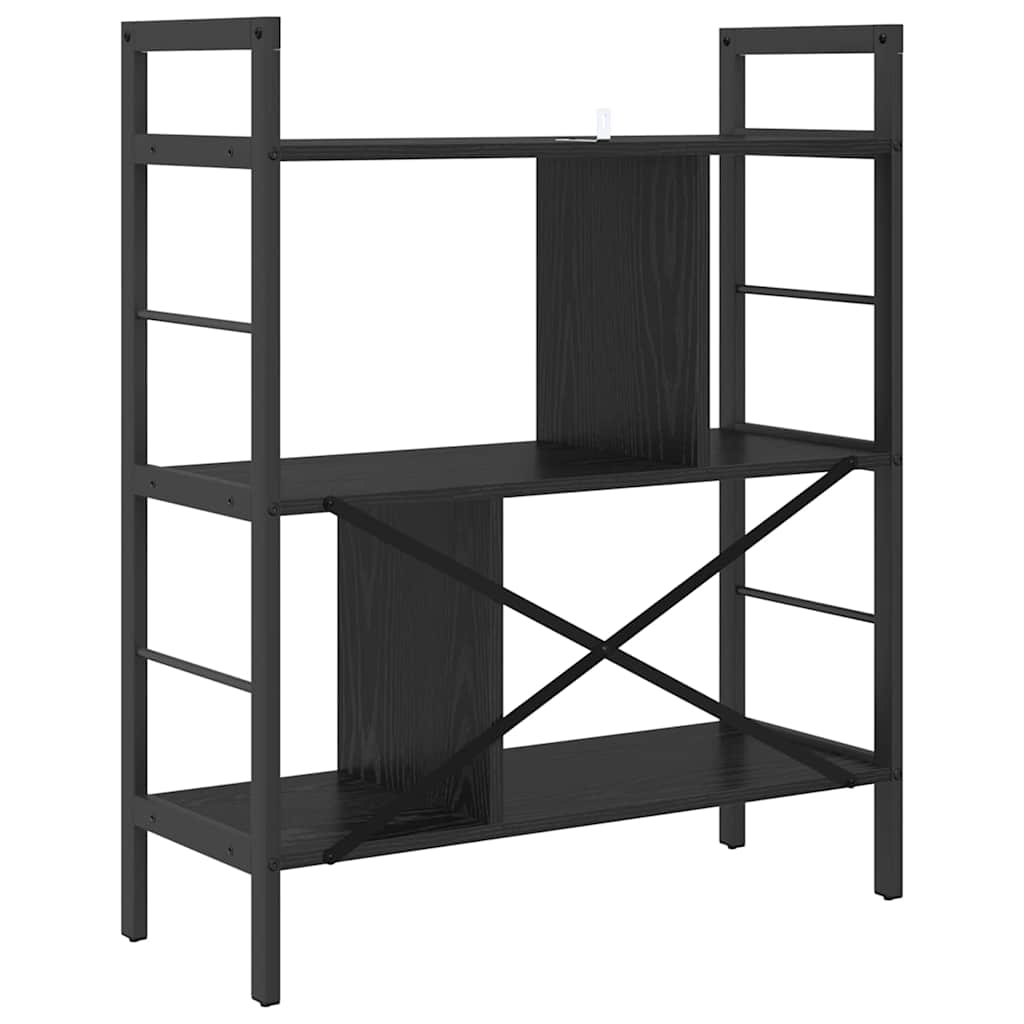 Polica Crni hrast 75 x 30 x 91 cm Konstruirano drvo