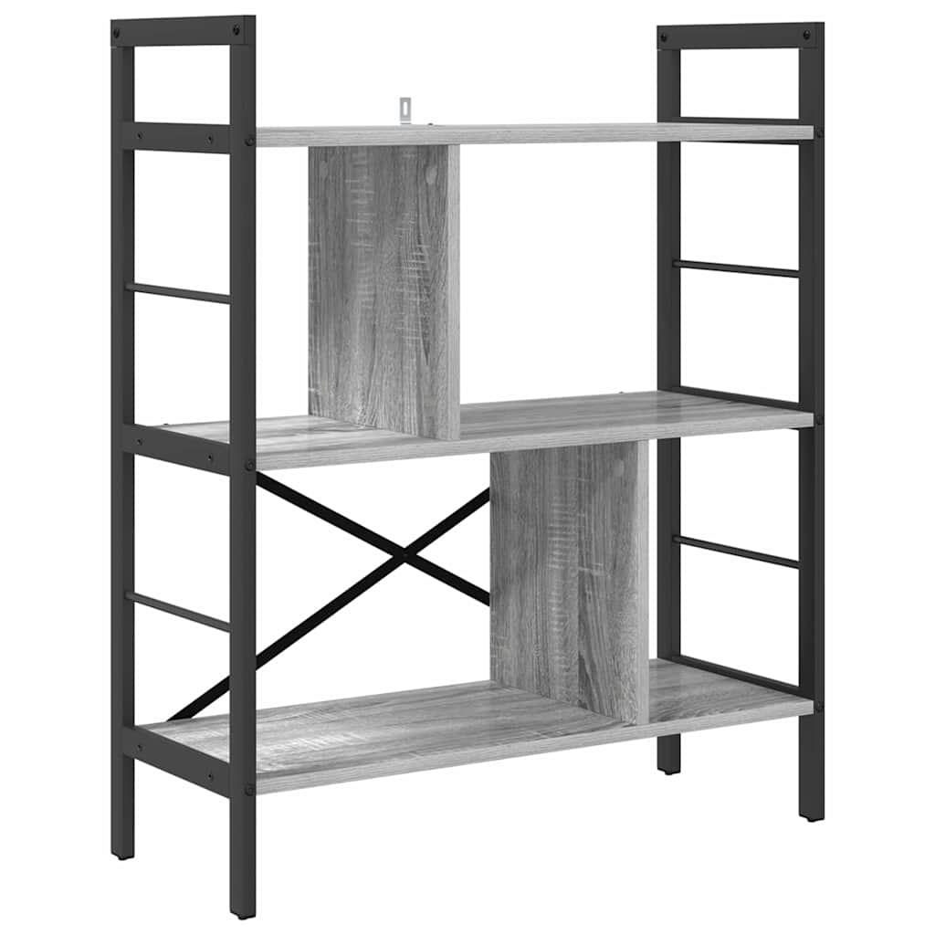Polica Siva Sonoma 75 x 30 x 91 cm Konstruirano drvo