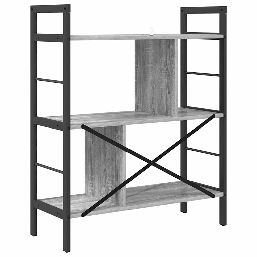 Polica Siva Sonoma 75 x 30 x 91 cm Konstruirano drvo