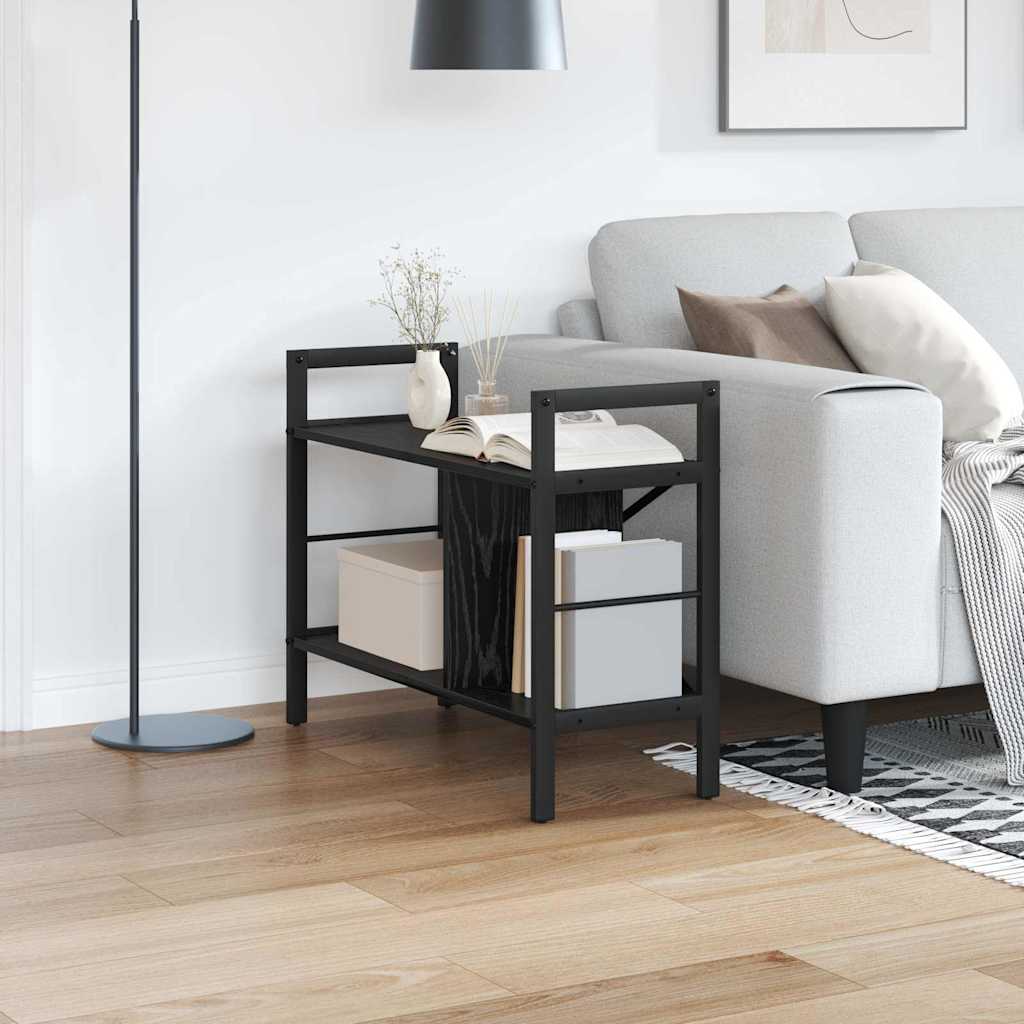 Polica Crni hrast 75 x 30 x 58,5 cm Konstruirano drvo