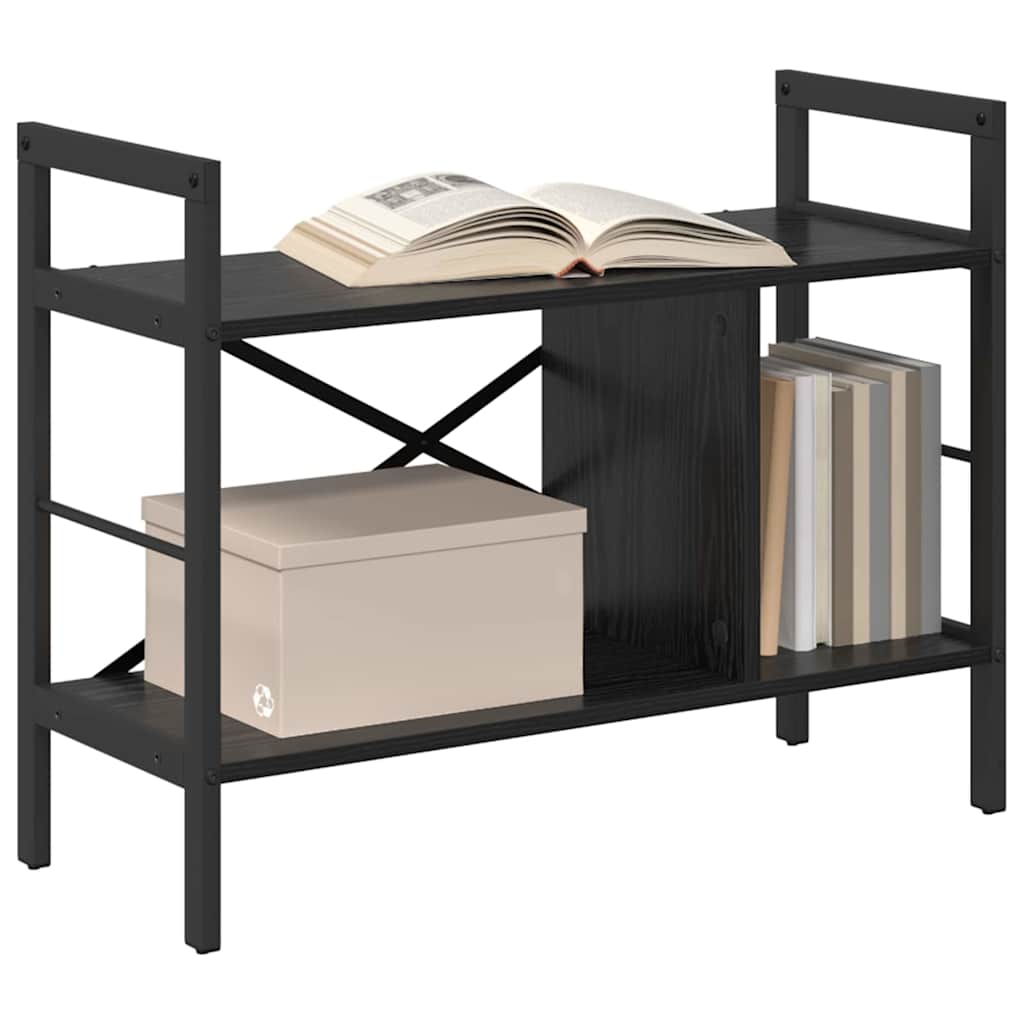 Polica Crni hrast 75 x 30 x 58,5 cm Konstruirano drvo