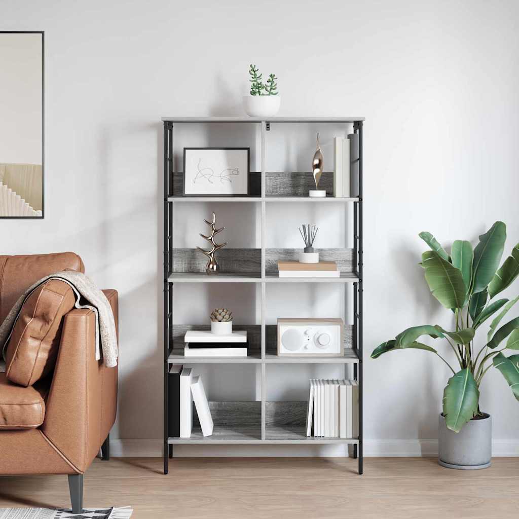 Polica Siva Sonoma 82 x 32 x 144,5 cm Konstruirano drvo