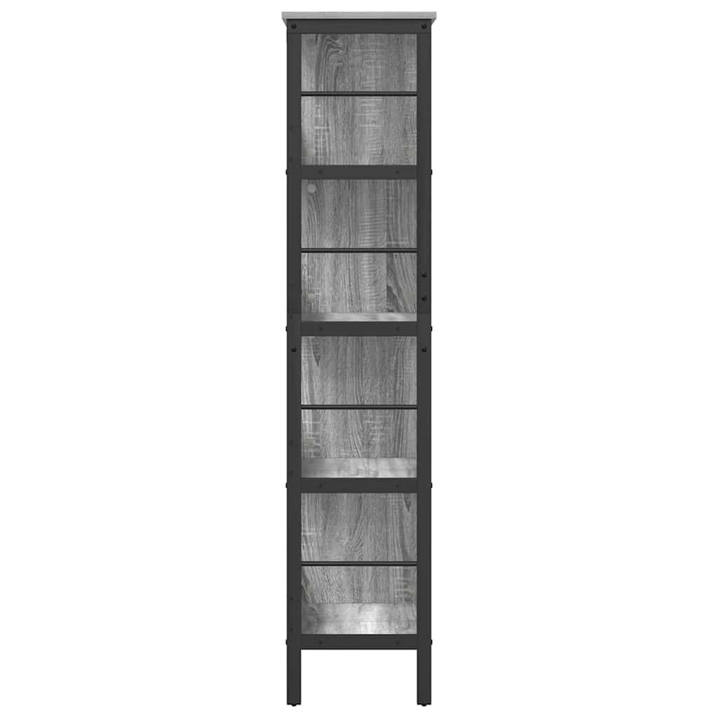 Polica Siva Sonoma 82 x 32 x 144,5 cm Konstruirano drvo