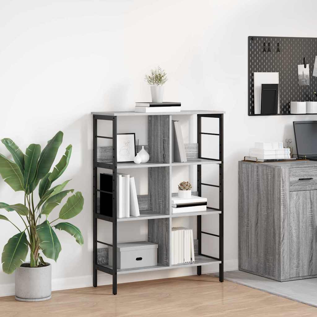Polica Siva Sonoma 82 x 32 x 112 cm Konstruirano drvo