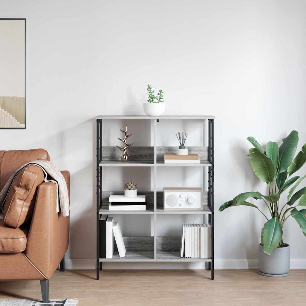 Polica Siva Sonoma 82 x 32 x 112 cm Konstruirano drvo