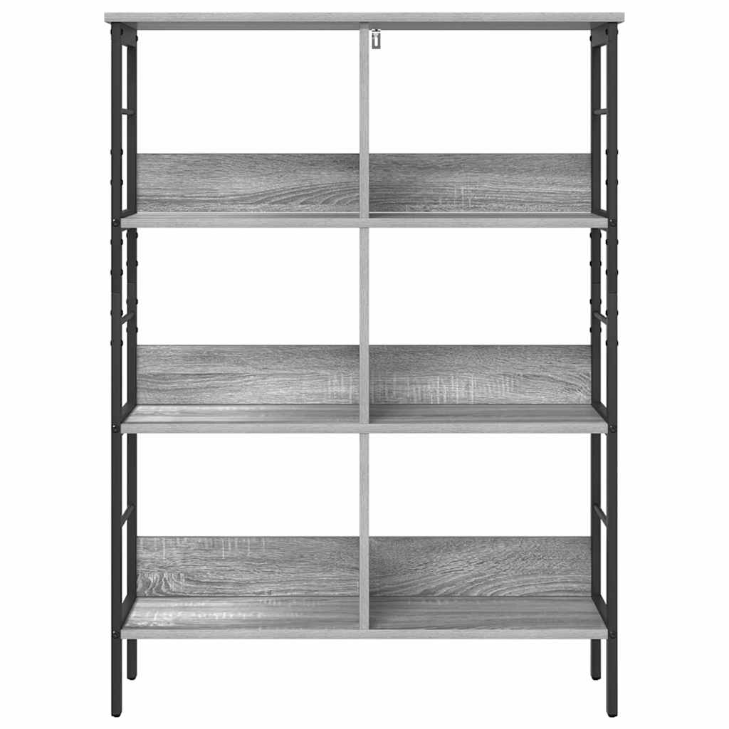 Polica Siva Sonoma 82 x 32 x 112 cm Konstruirano drvo