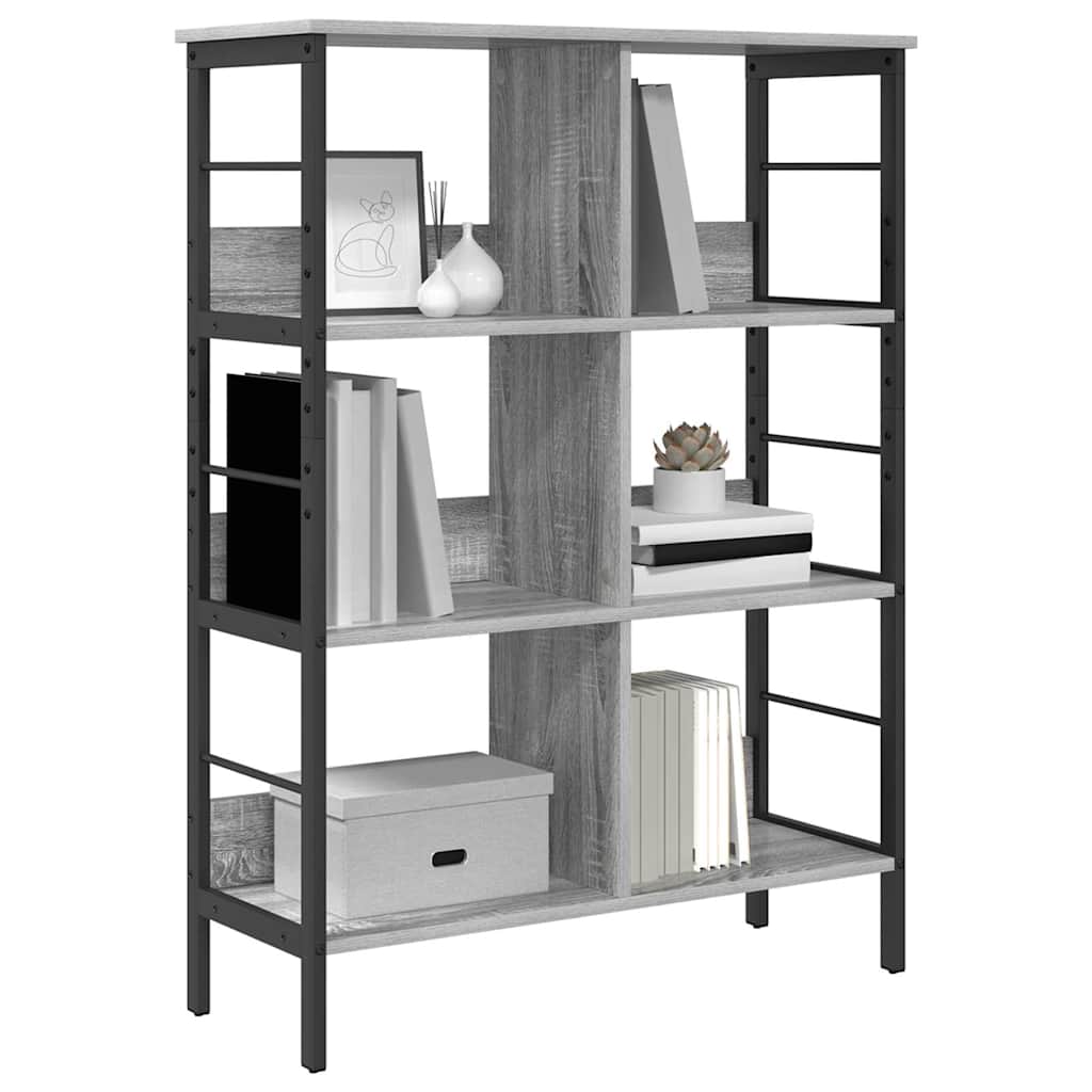 Polica Siva Sonoma 82 x 32 x 112 cm Konstruirano drvo