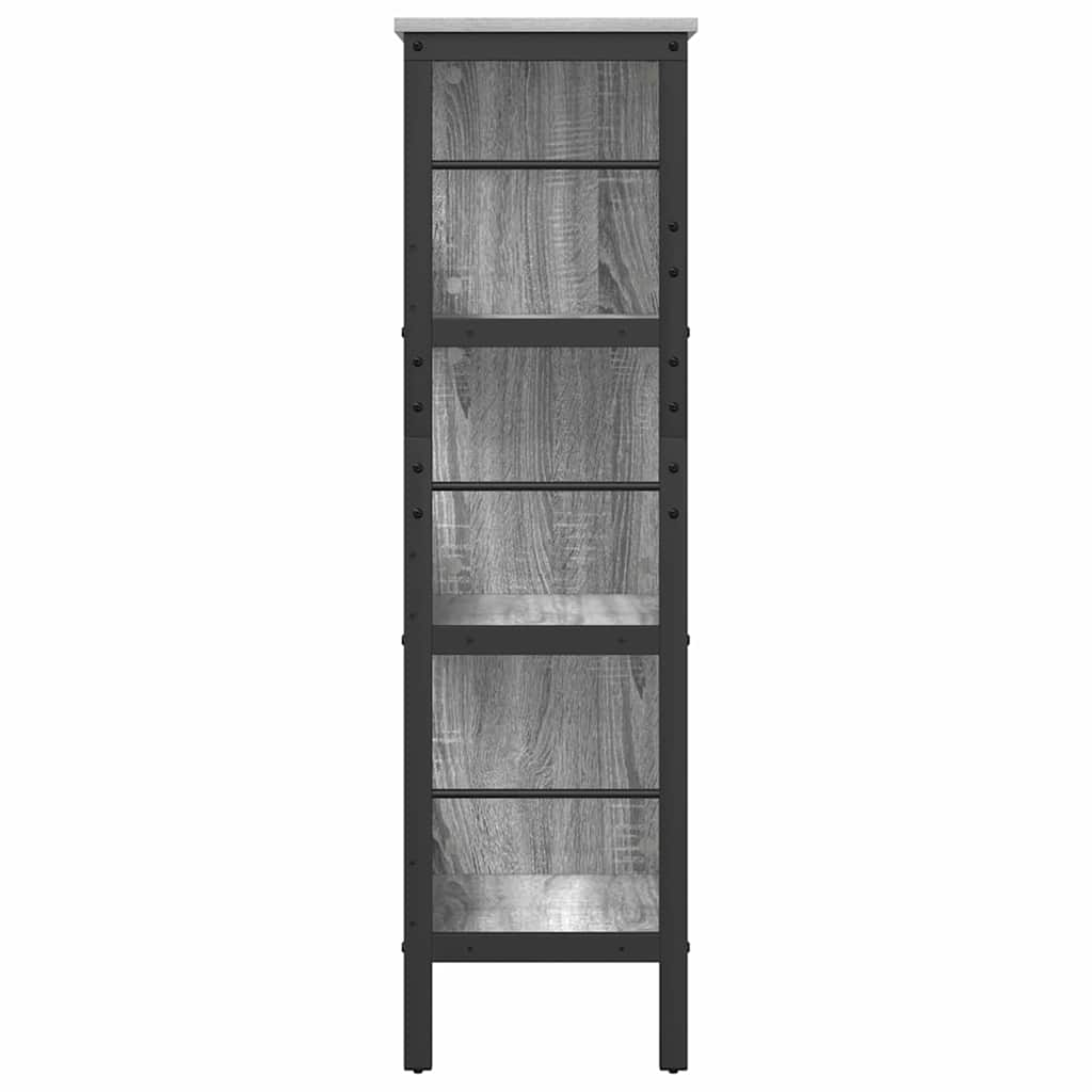 Polica Siva Sonoma 82 x 32 x 112 cm Konstruirano drvo