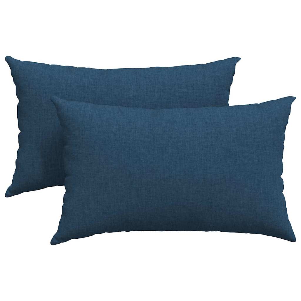 Jastučići za sofu 2 pcs Plava 50 x 30 cm tkanina