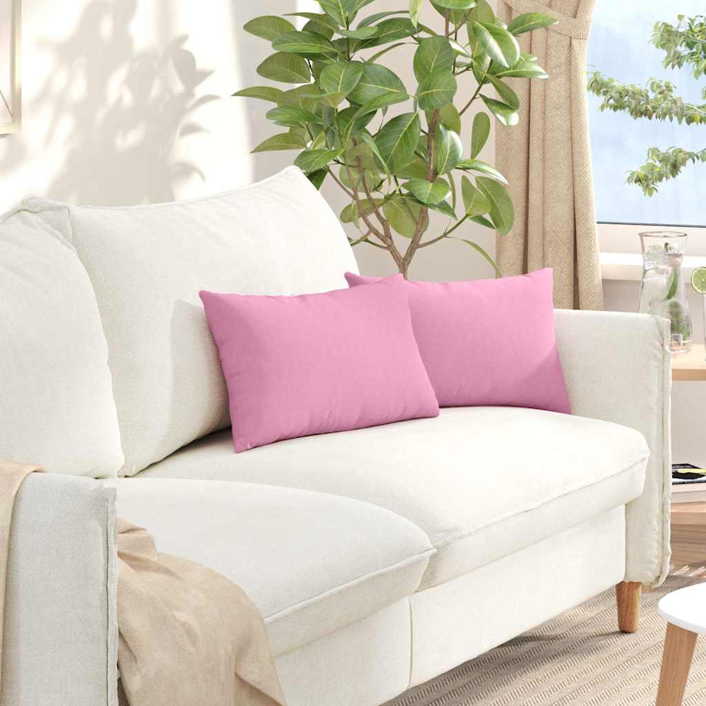Jastučići za sofu 2 pcs Ružičasta 50 x 30 cm tkanina