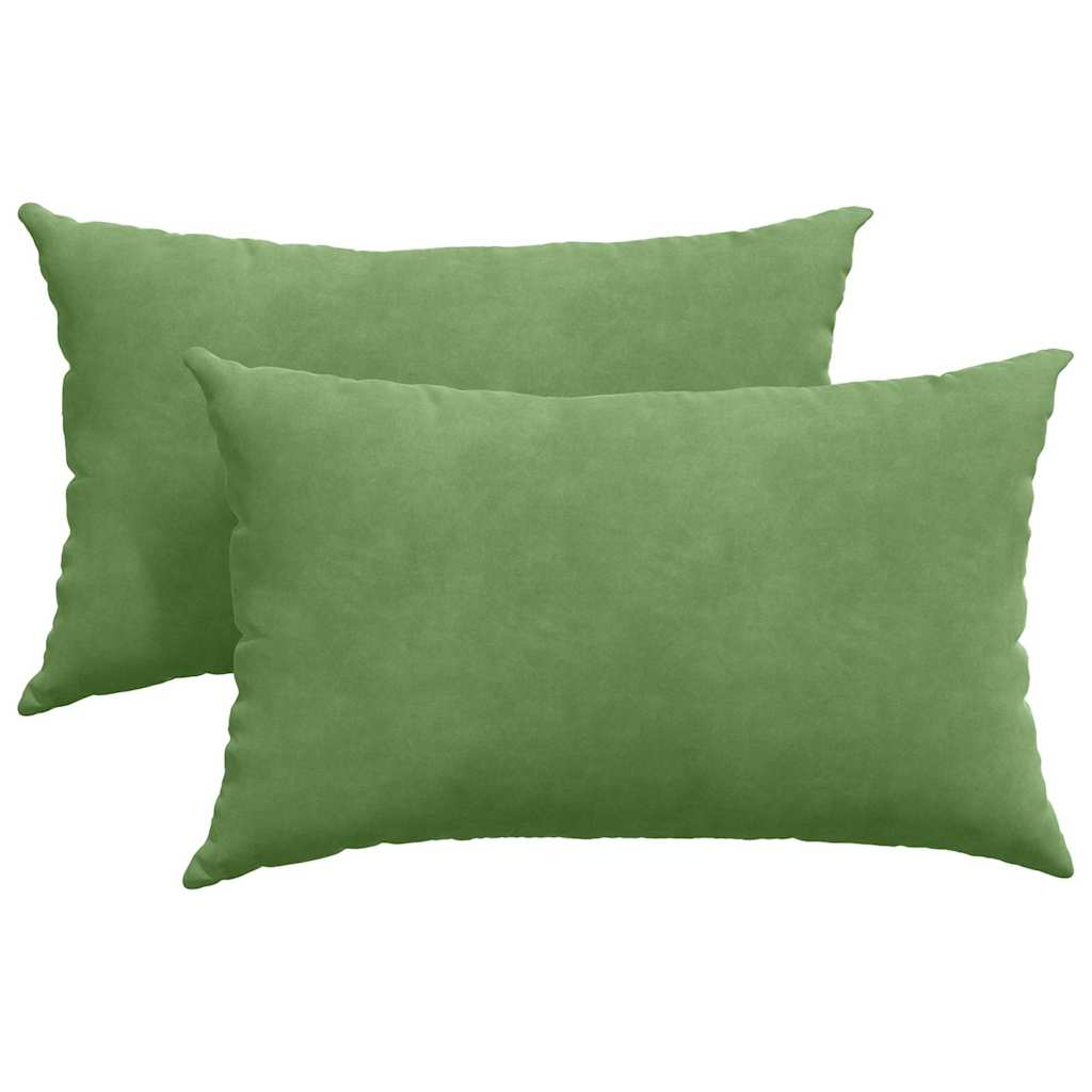 Jastučići za sofu 2 pcs Svijetlo zelena 50 x 30 cm